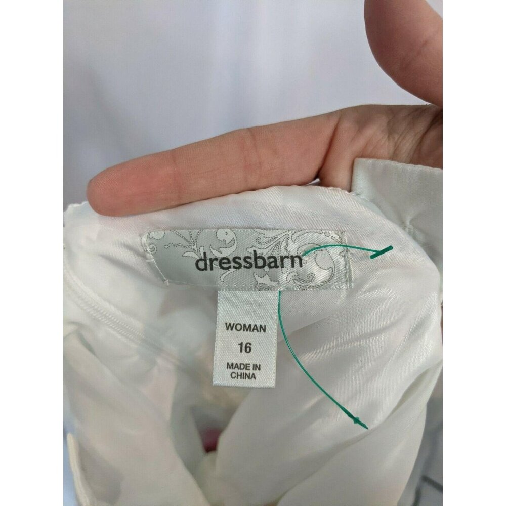 Dressbarn White Floral Cotton dress Size 16 - Picture 5 of 5